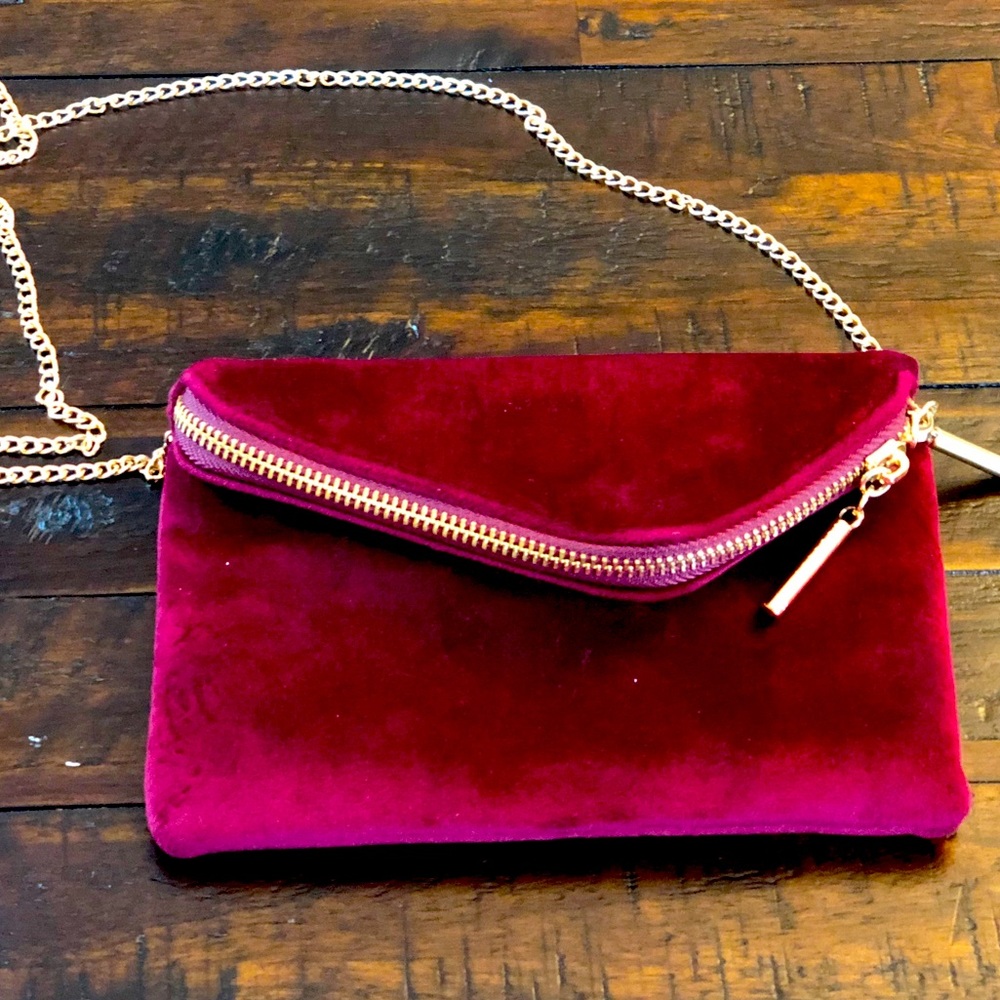 Altar'd state velvet clutch/bag